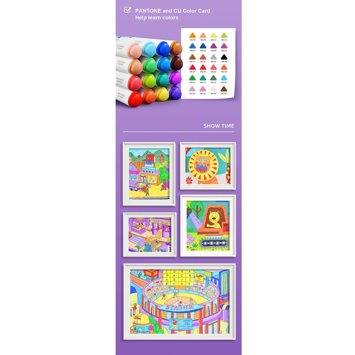 Washable Marker 24 Colors - 0cm