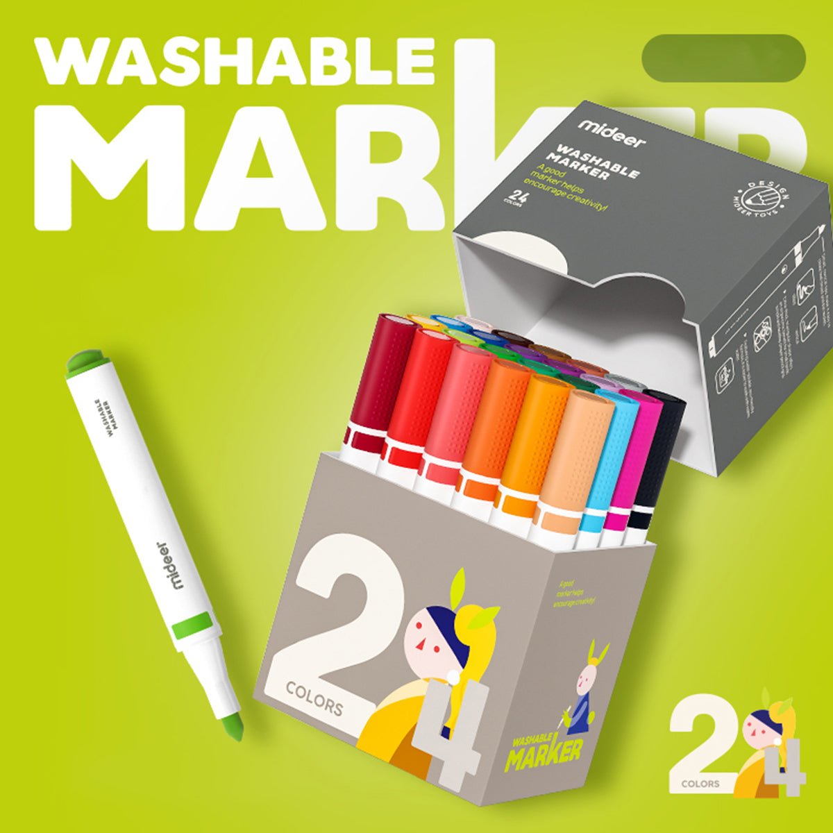 Washable Marker 24 Colors   0cm