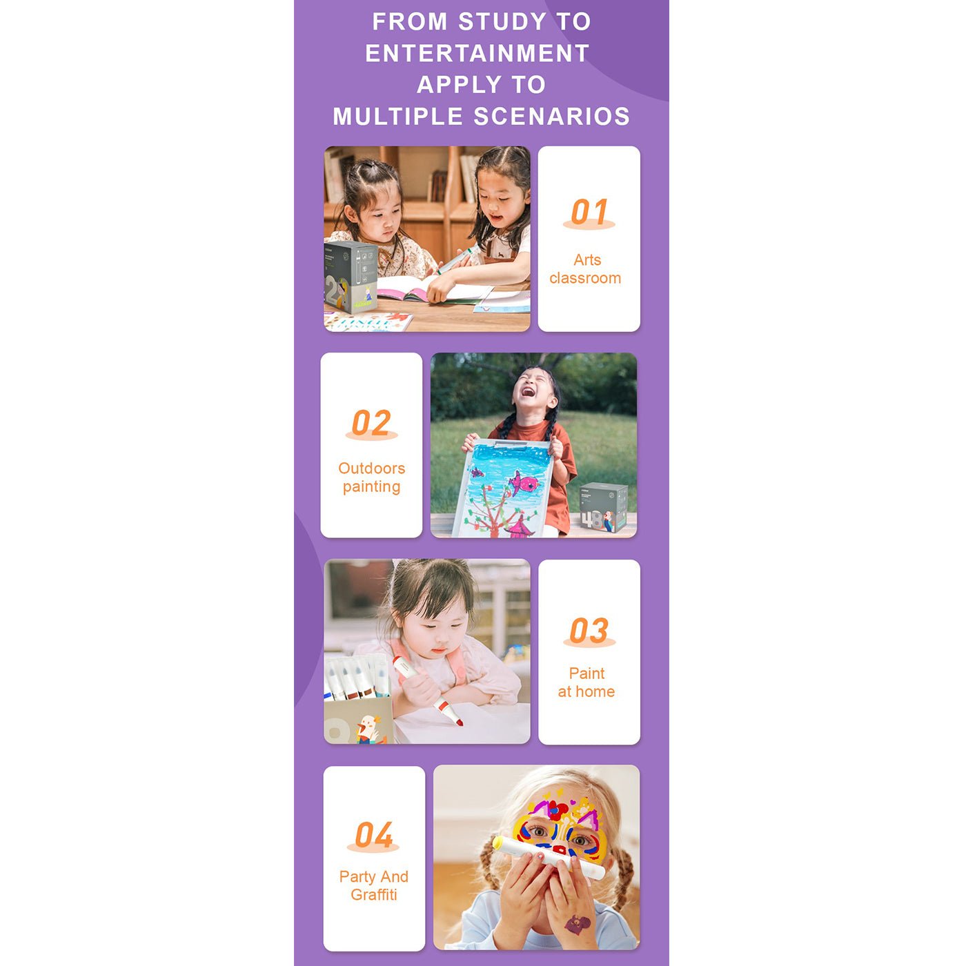 Washable Marker 36 Colors - 0cm