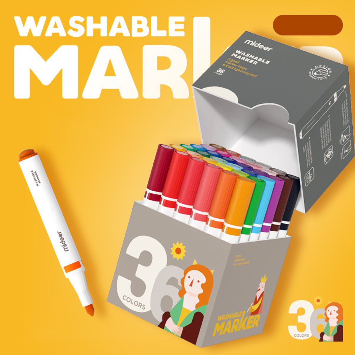 Washable Marker 36 Colors   0cm