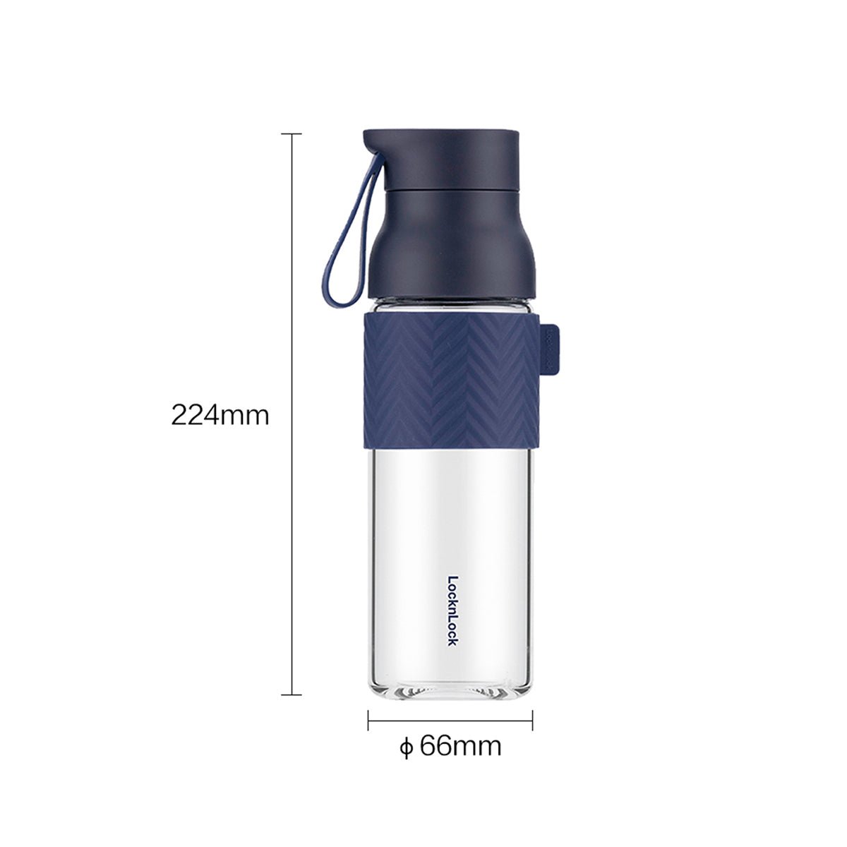 Waterdrop 500ml White Water Bottle - 0cm