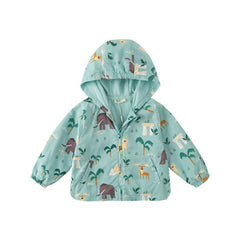 Wild Life Boy Green Hooded Jacket