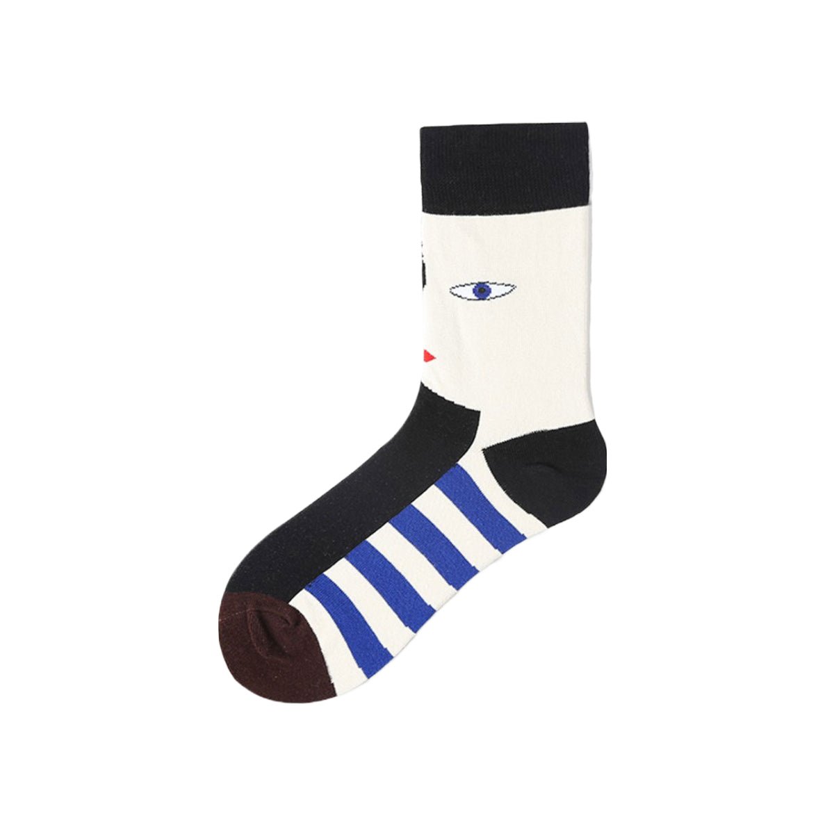 Wisdom Eyes All season Men 5pcs Crew Socks Set   0cm