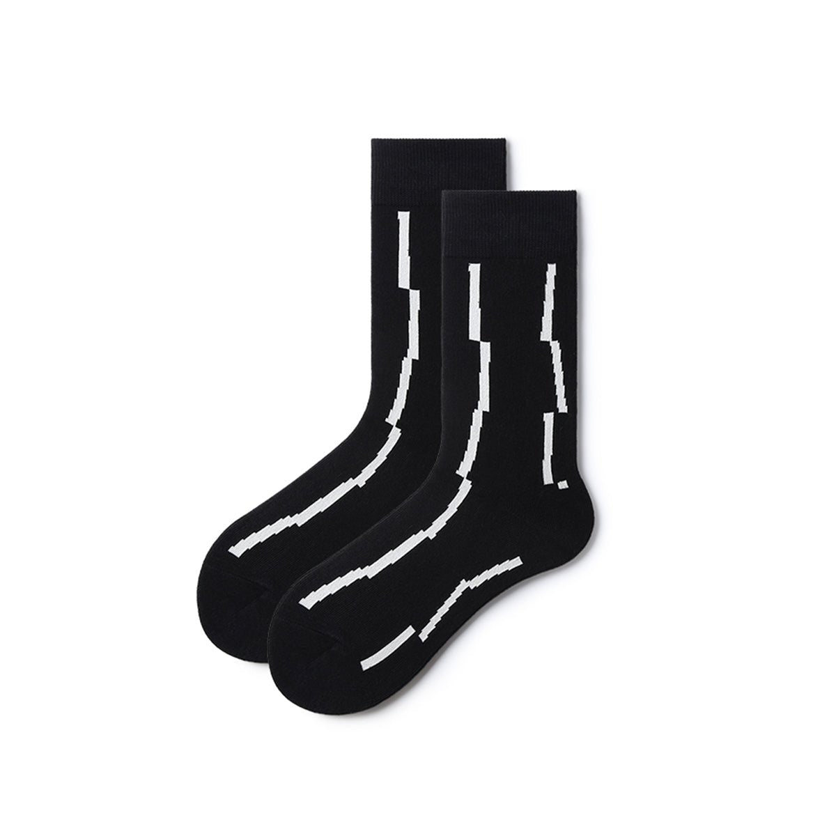 Wisdom Eyes All season Men 5pcs Crew Socks Set   0cm