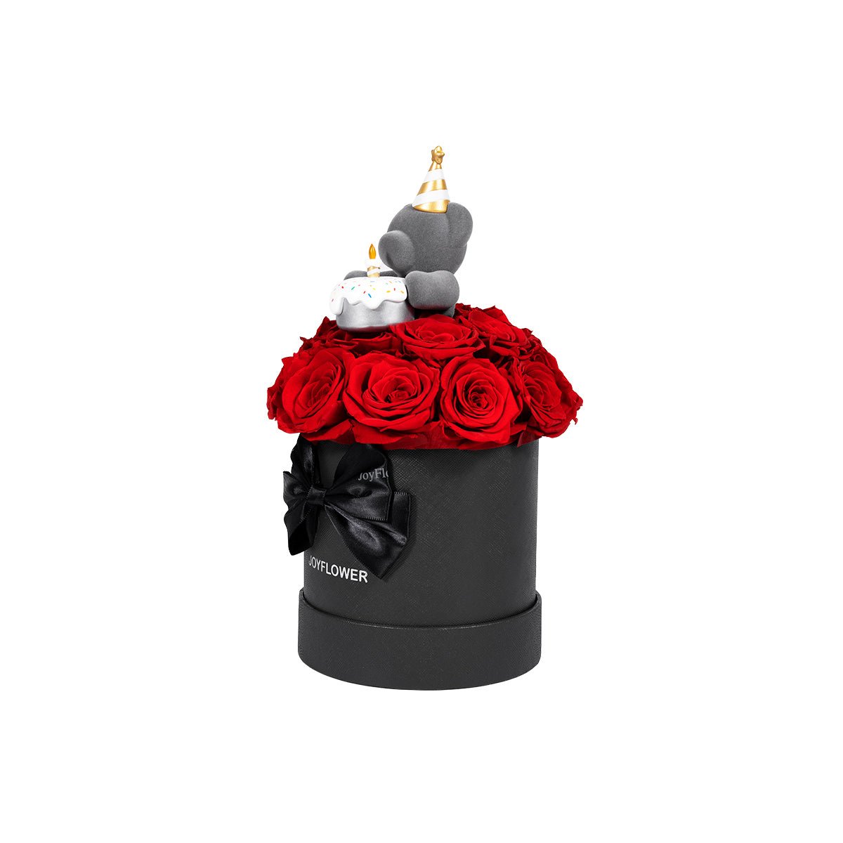 "Wishing You a Happy Birthday" Eternal Roses Teddy Bear Vase   0cm
