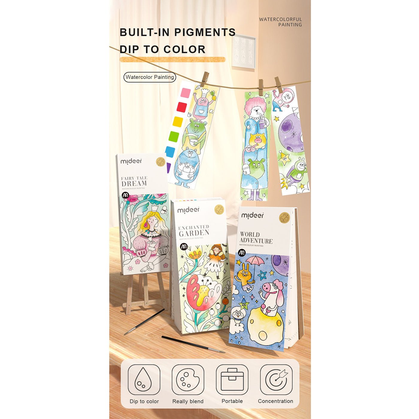 Wonderful Forest Watercolor Paiting Book   0cm