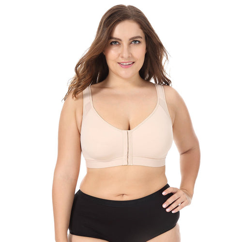 X shape Back Support Posture Wireless Nude Full Coverage Bra   0cm