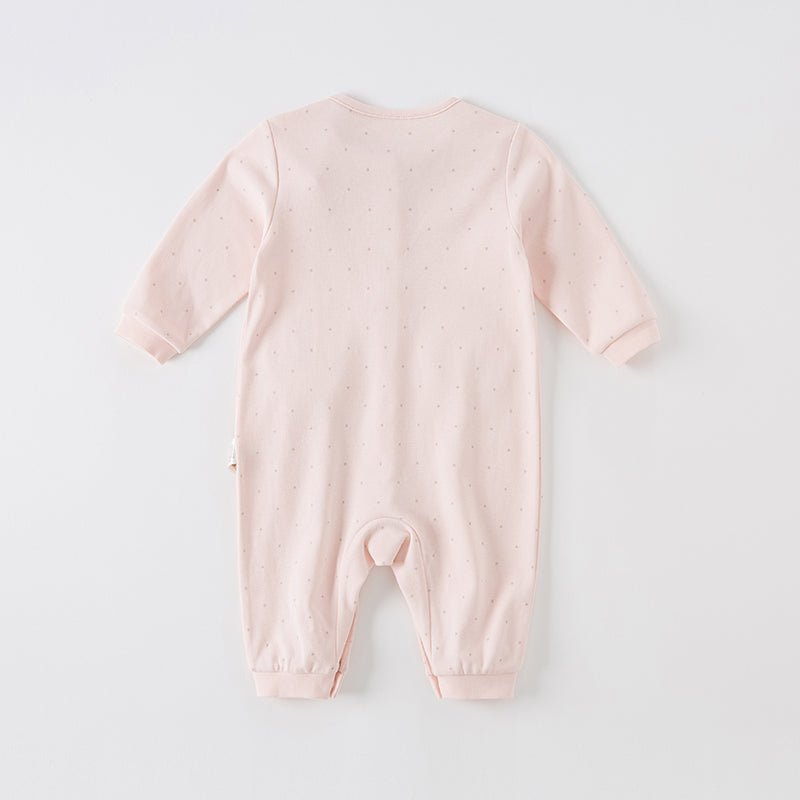 Yummy Cupcake Removable Bib Collar Unisex Pink Romper   0cm